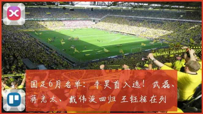 国足6月名单：李昊首入选！武磊、蒋光太、戴伟浚回归 王钰栋在列